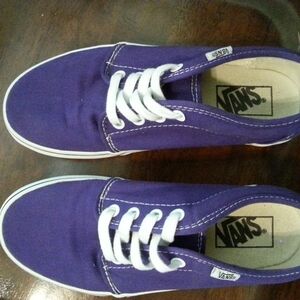 Vans Purple Canvas Sneakers Low-Top Classic